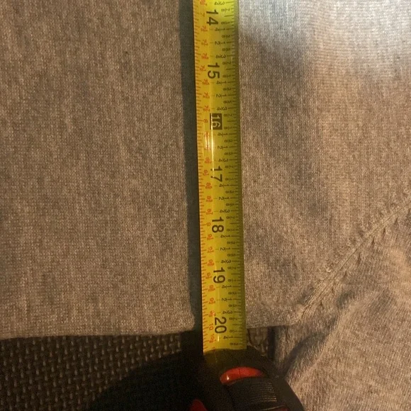 Goodnight Macaroon Grey sweater with plaid trim - Picture 7 of 7